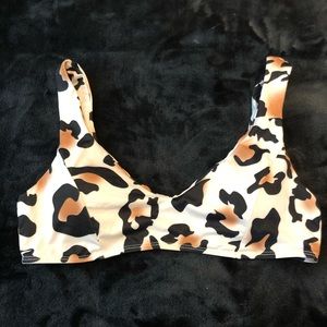 Leopard print bikini top